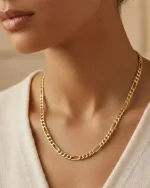 گردنبند طلا زنانه فیگارو گالری بلوچی کد TA46 گلدی بهشت