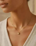 گردنبند طلا زنانه کارتیه گالری بلوچی کد TA67 گلدیبهشت