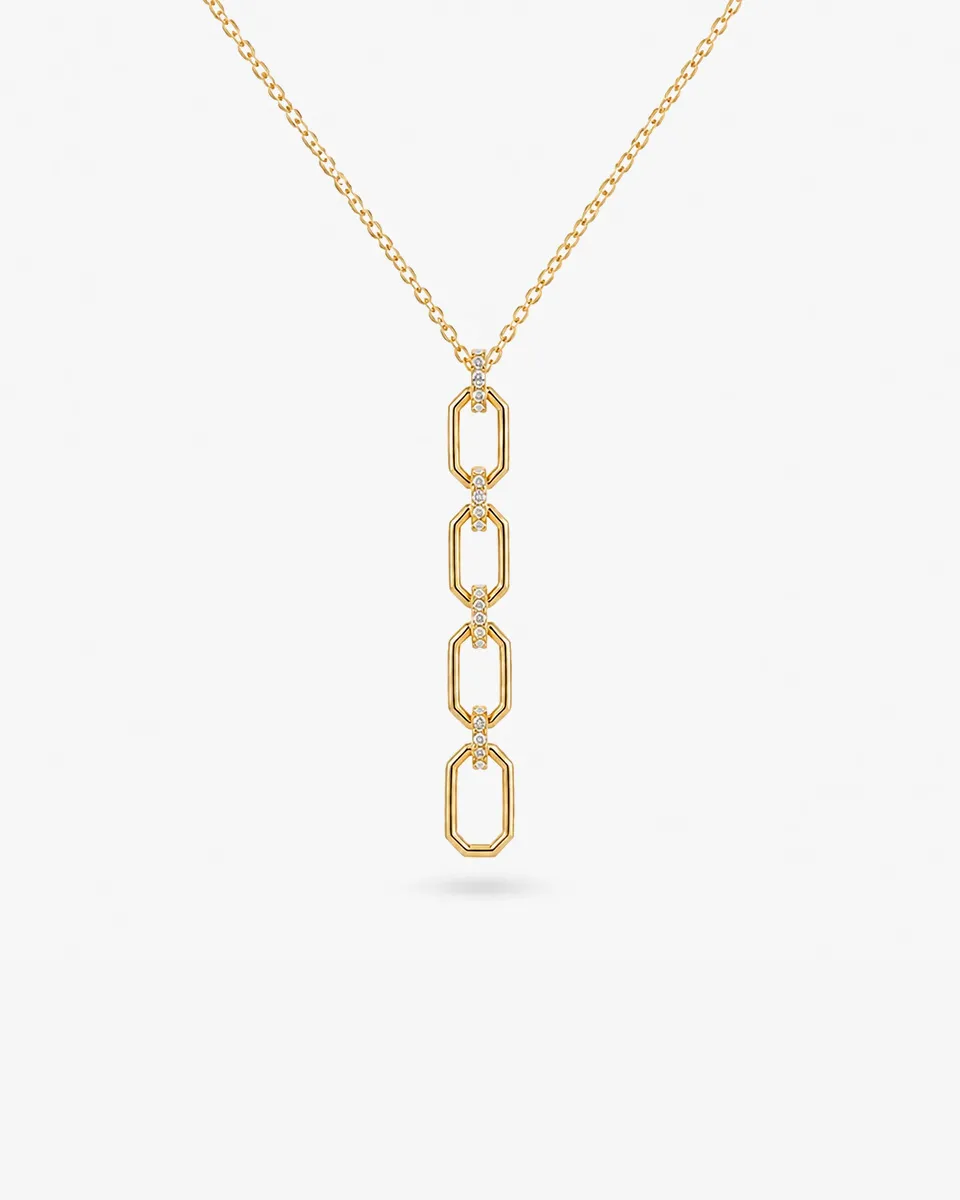 Bellucci Gallery TA96 Gold Necklace-Goldibehesht-01 گردنبند طلا زنانه گالری بلوچی کد TA96 گلدیبهشت