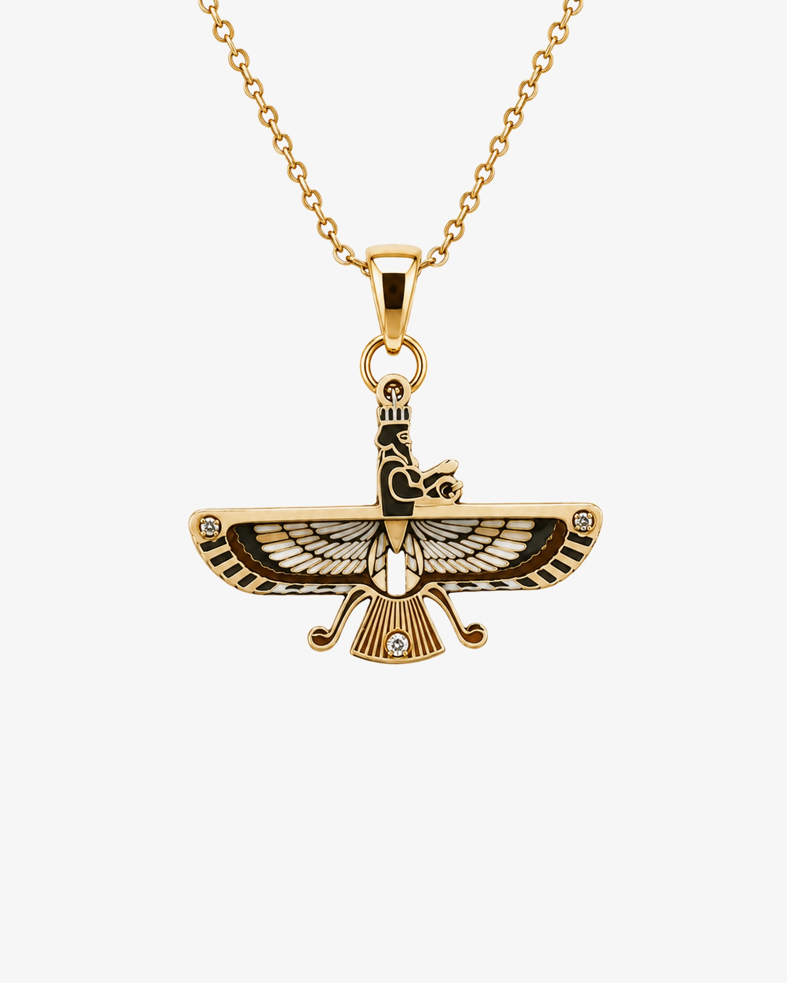NK-0073 گردنبند طلا زنانه گالری بلوچی کد TA185 - Image 1